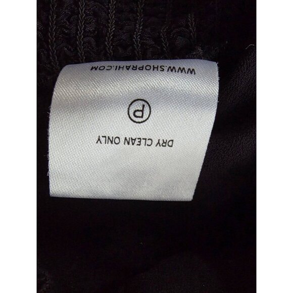 Rahi Women's Black Long-Sleeve Embroidered Square Neck Cropped Top XS A001532 - Picture 6 of 7